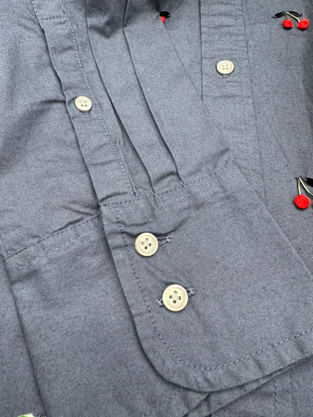 J. Crew Cherry Button Up Blouse