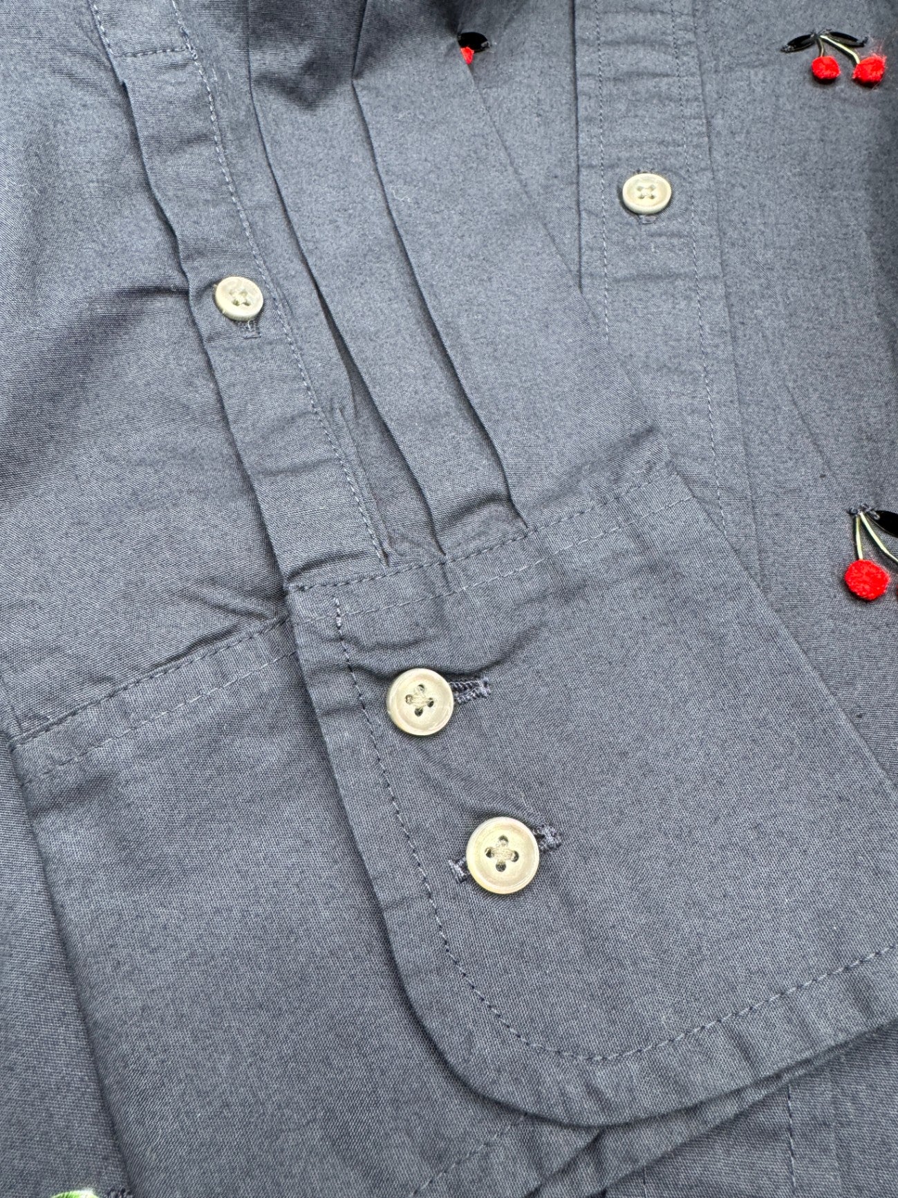 J. Crew Cherry Button Up Blouse