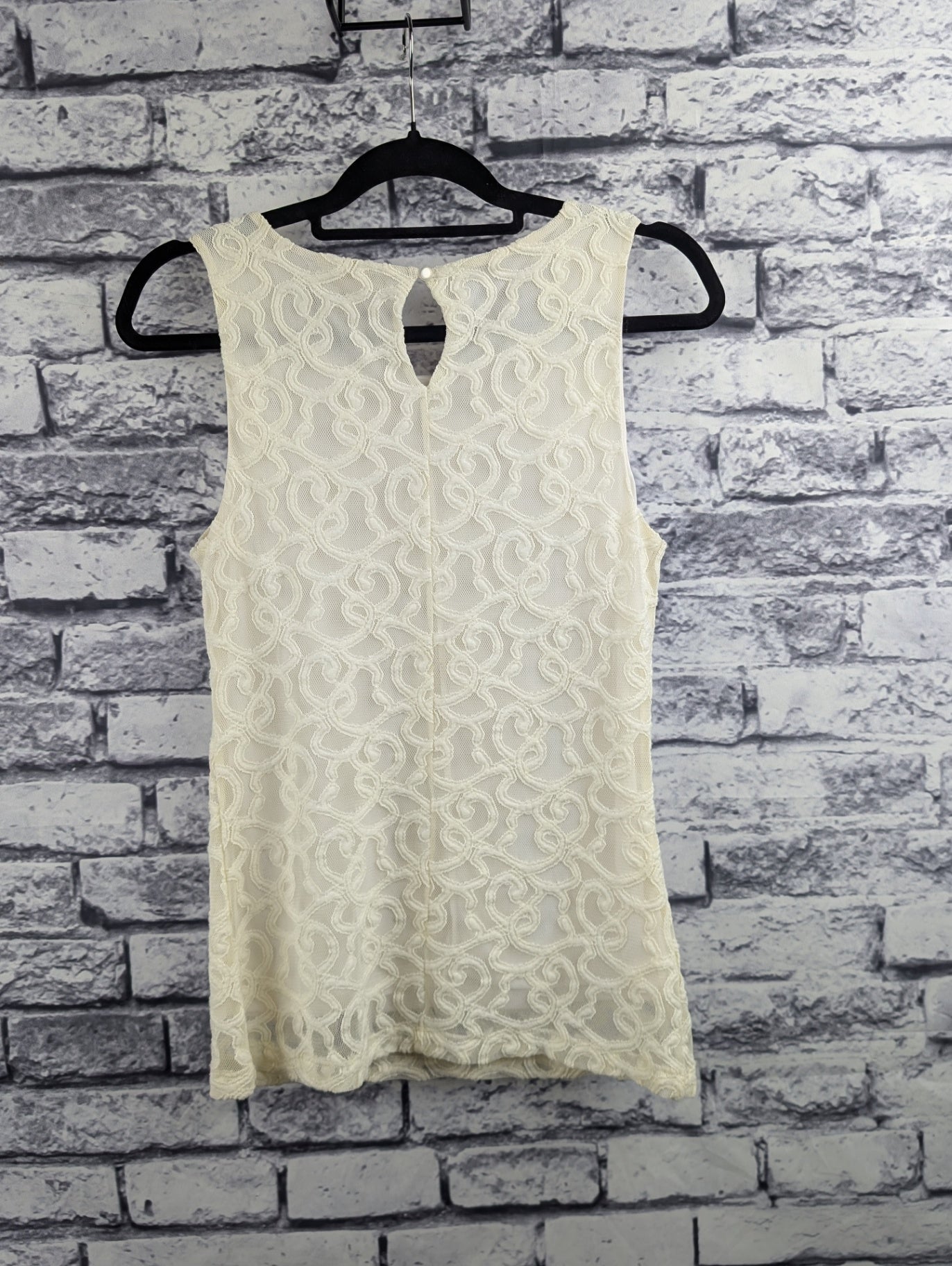 Banana Republic Ivory Lace Tank Top