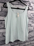 Talbot's Striped Scoop-Neck Tank