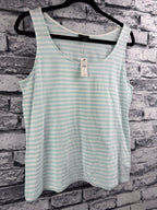 Talbot's Striped Scoop-Neck Tank