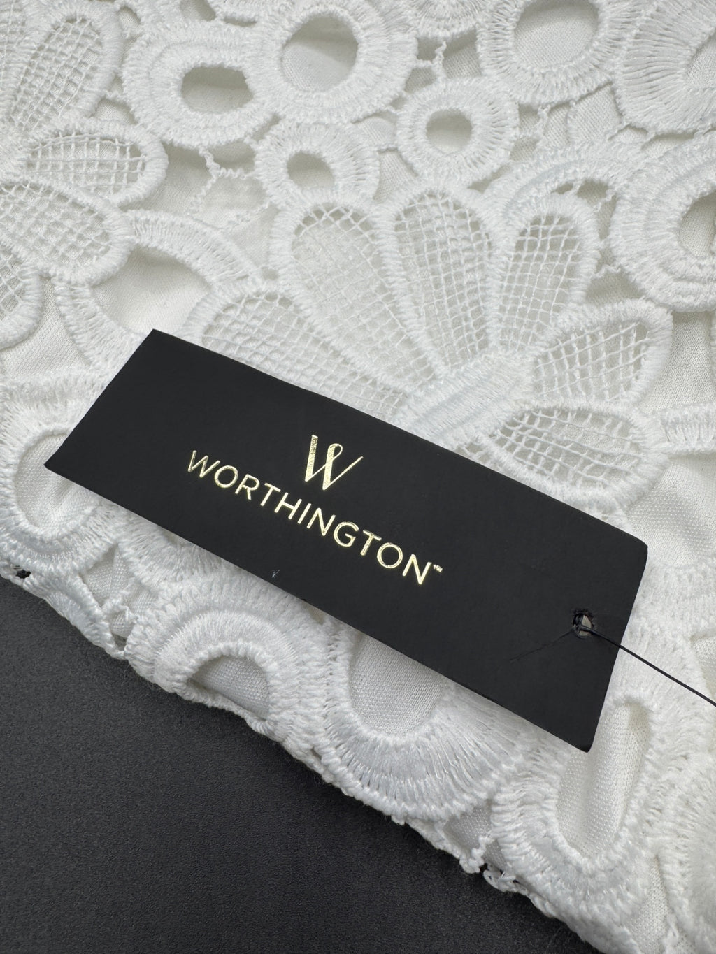 Worthington White Lace Dress