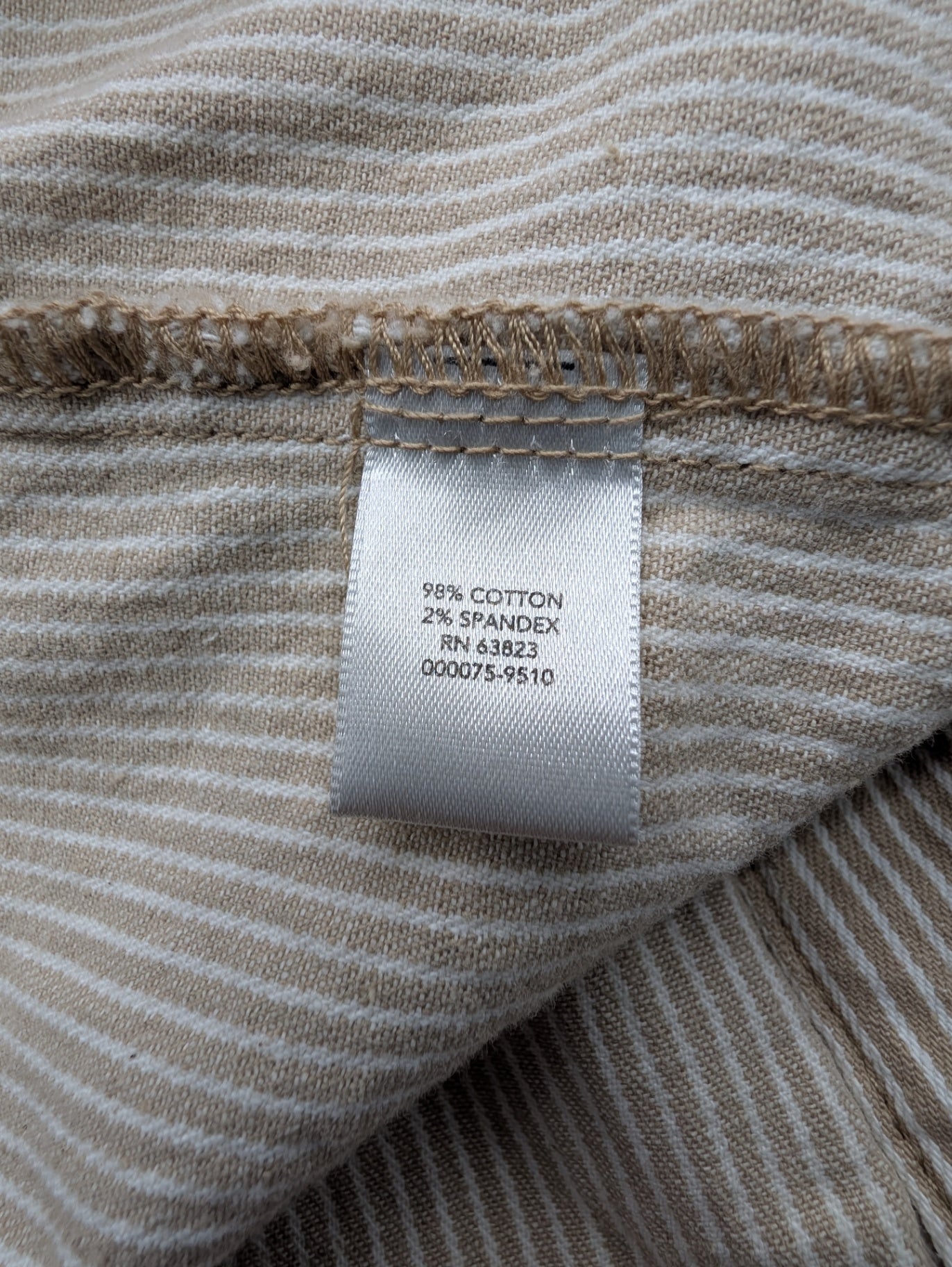 cj banks Tan Striped Jacket