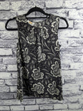 Talbot's Silk Floral Sleeveless Blouse