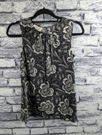 Talbot's Silk Floral Sleeveless Blouse