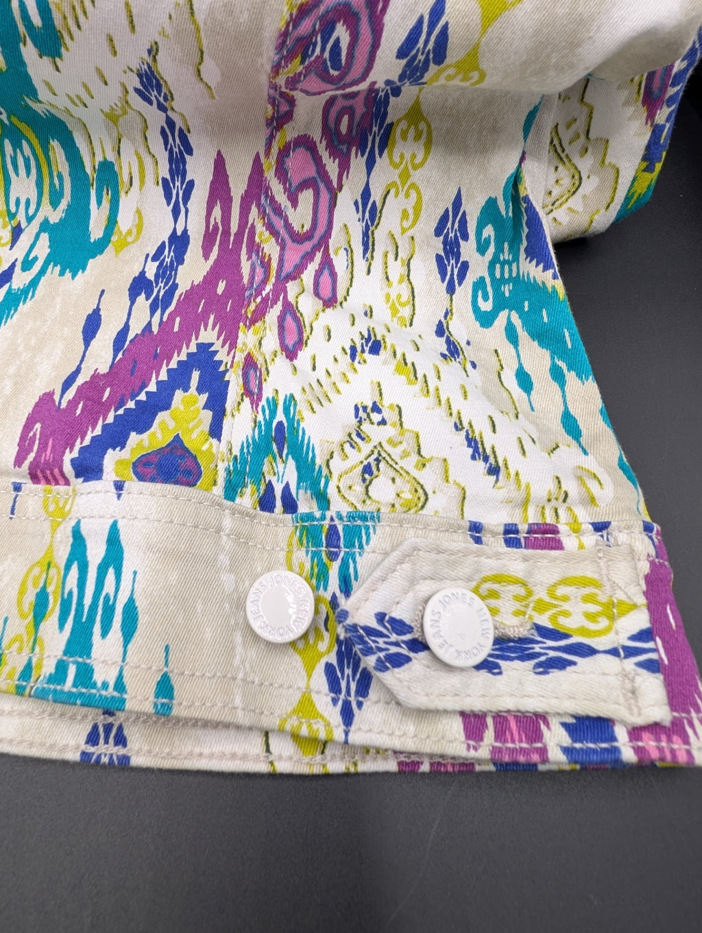 Jones NY IKAT Denim Jacket