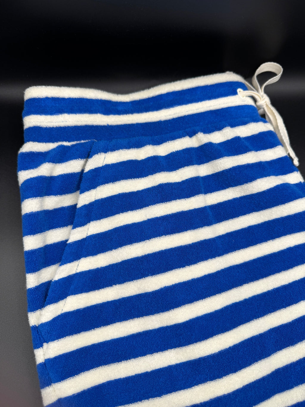 Talbots Blue Striped Terry Cloth Shorts