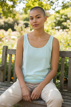 Talbot's Striped Scoop-Neck Tank
