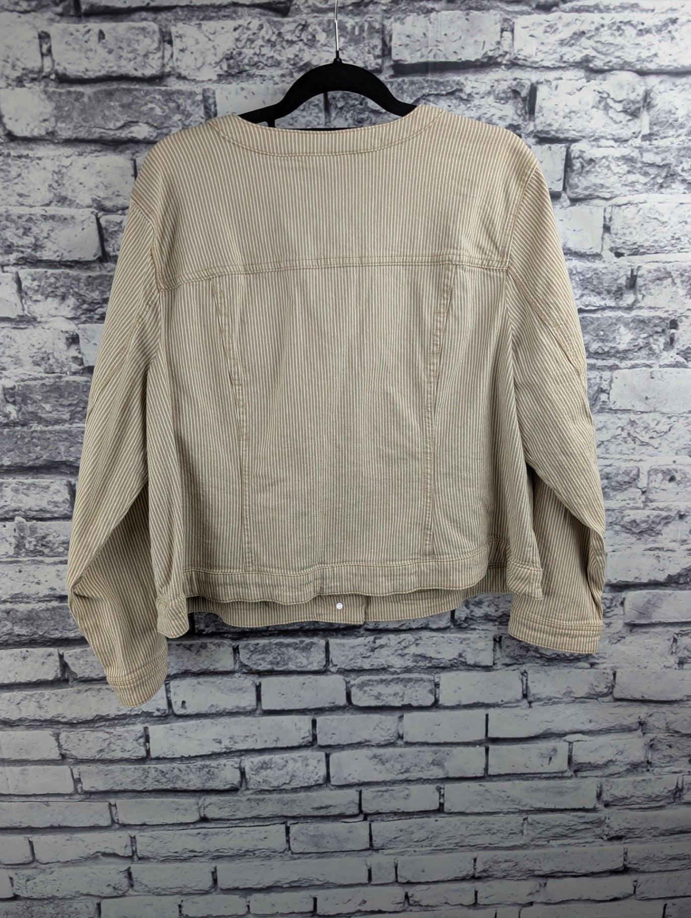 cj banks Tan Striped Jacket
