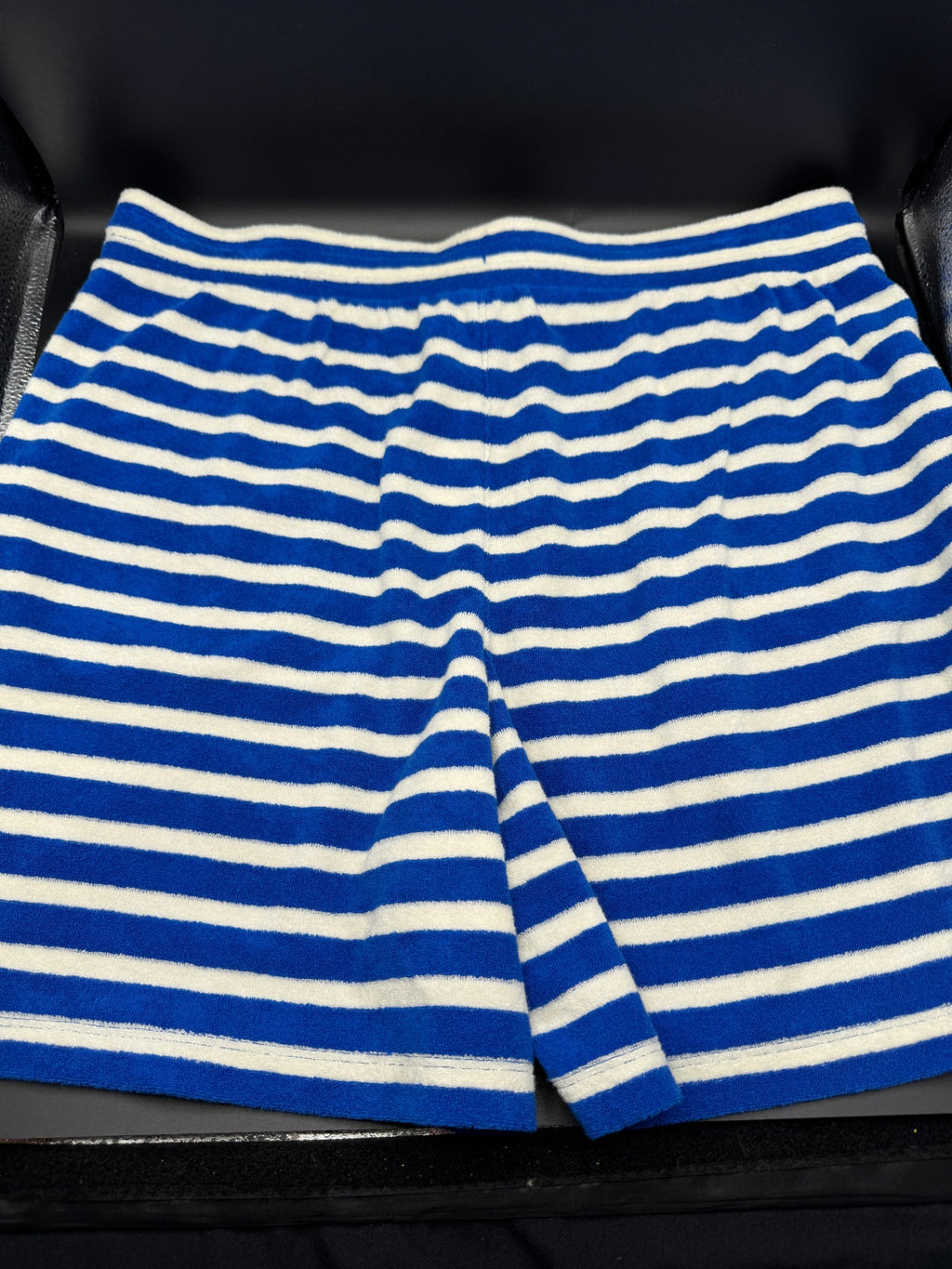 Talbots Blue Striped Terry Cloth Shorts