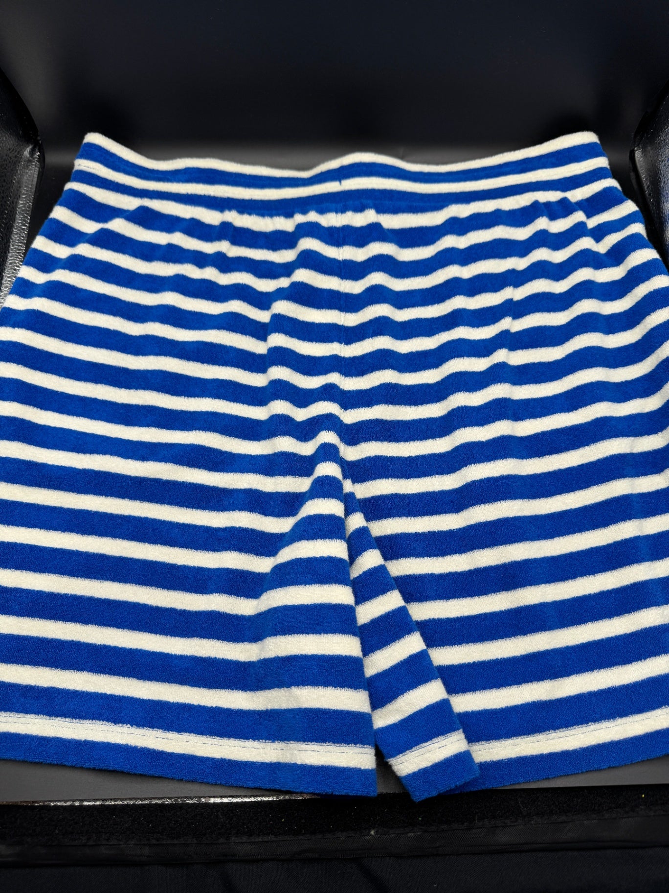 Talbots Blue Striped Terry Cloth Shorts