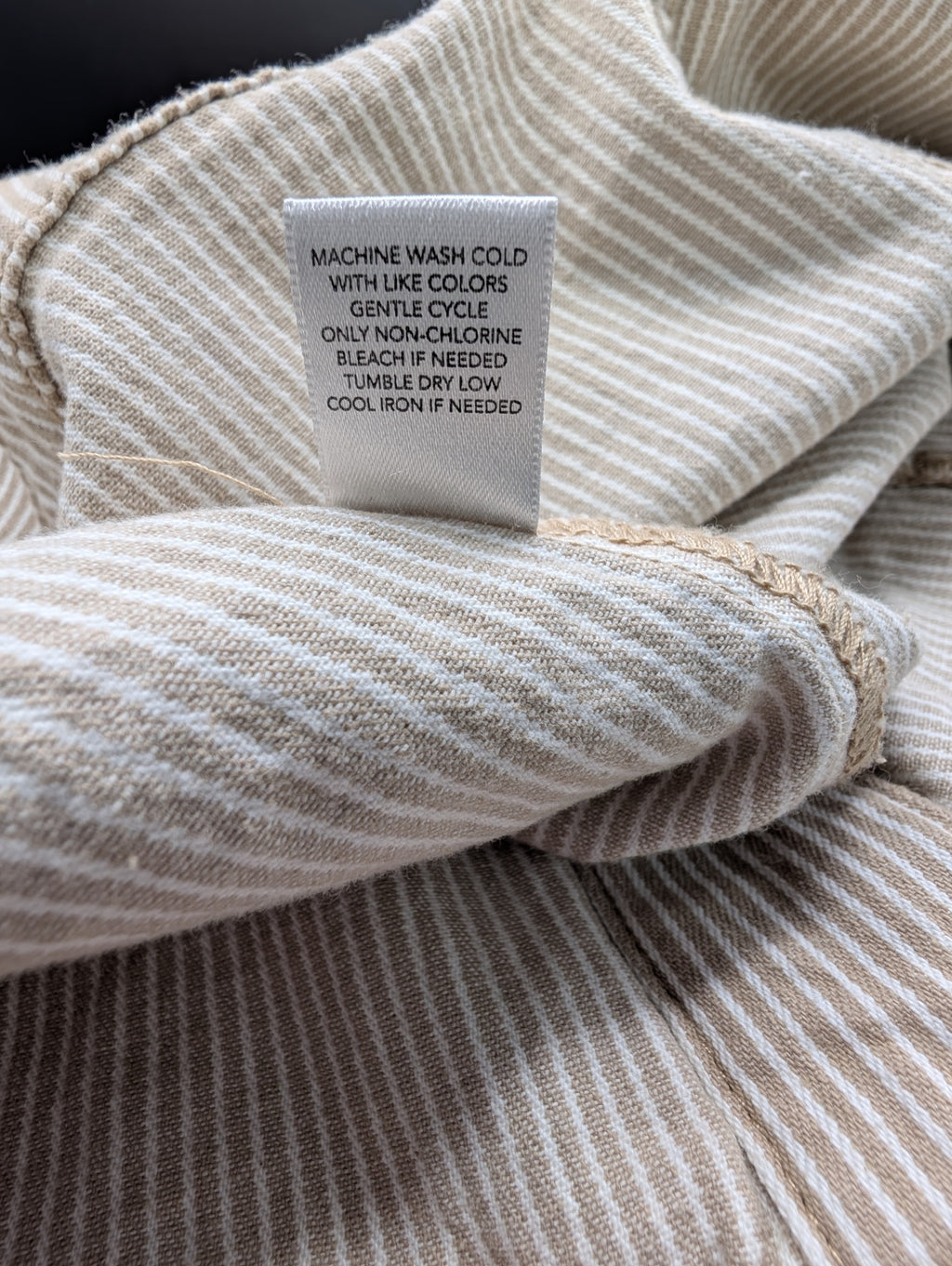 cj banks Tan Striped Jacket