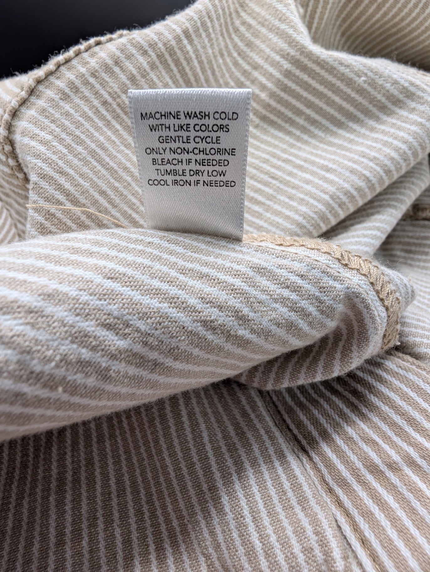 cj banks Tan Striped Jacket