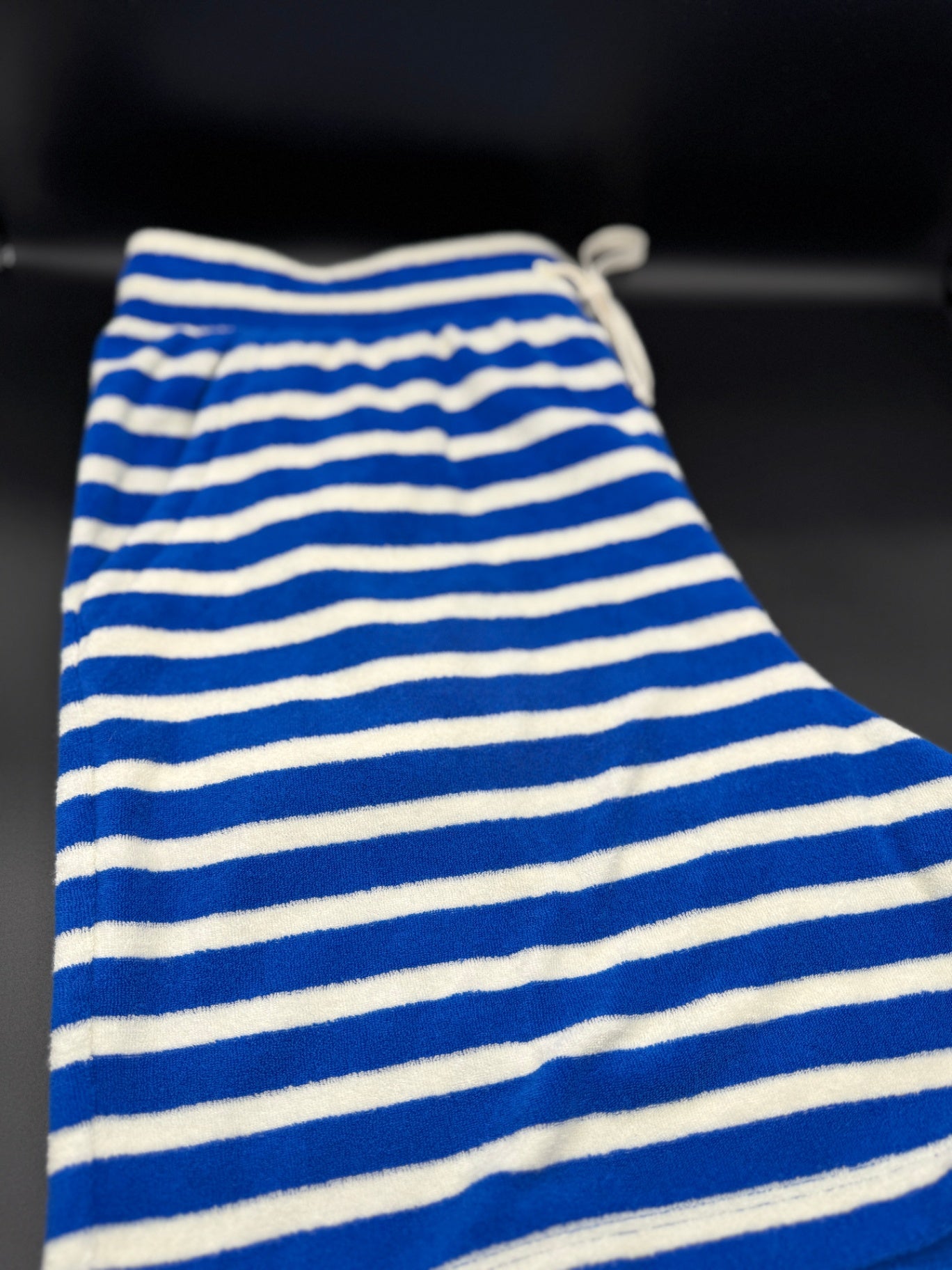 Talbots Blue Striped Terry Cloth Shorts