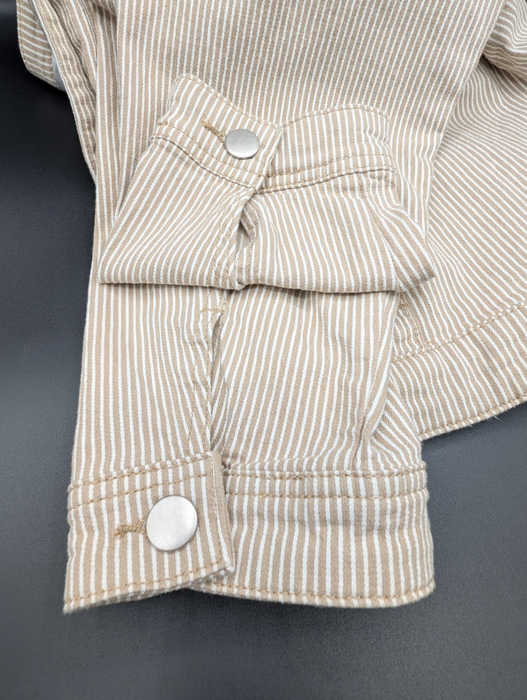 cj banks Tan Striped Jacket
