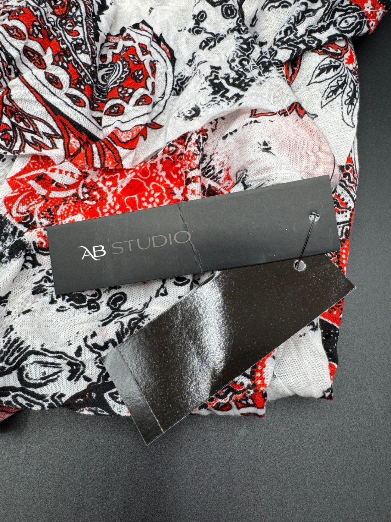 AB Studio Layered Paisley Print Shirt