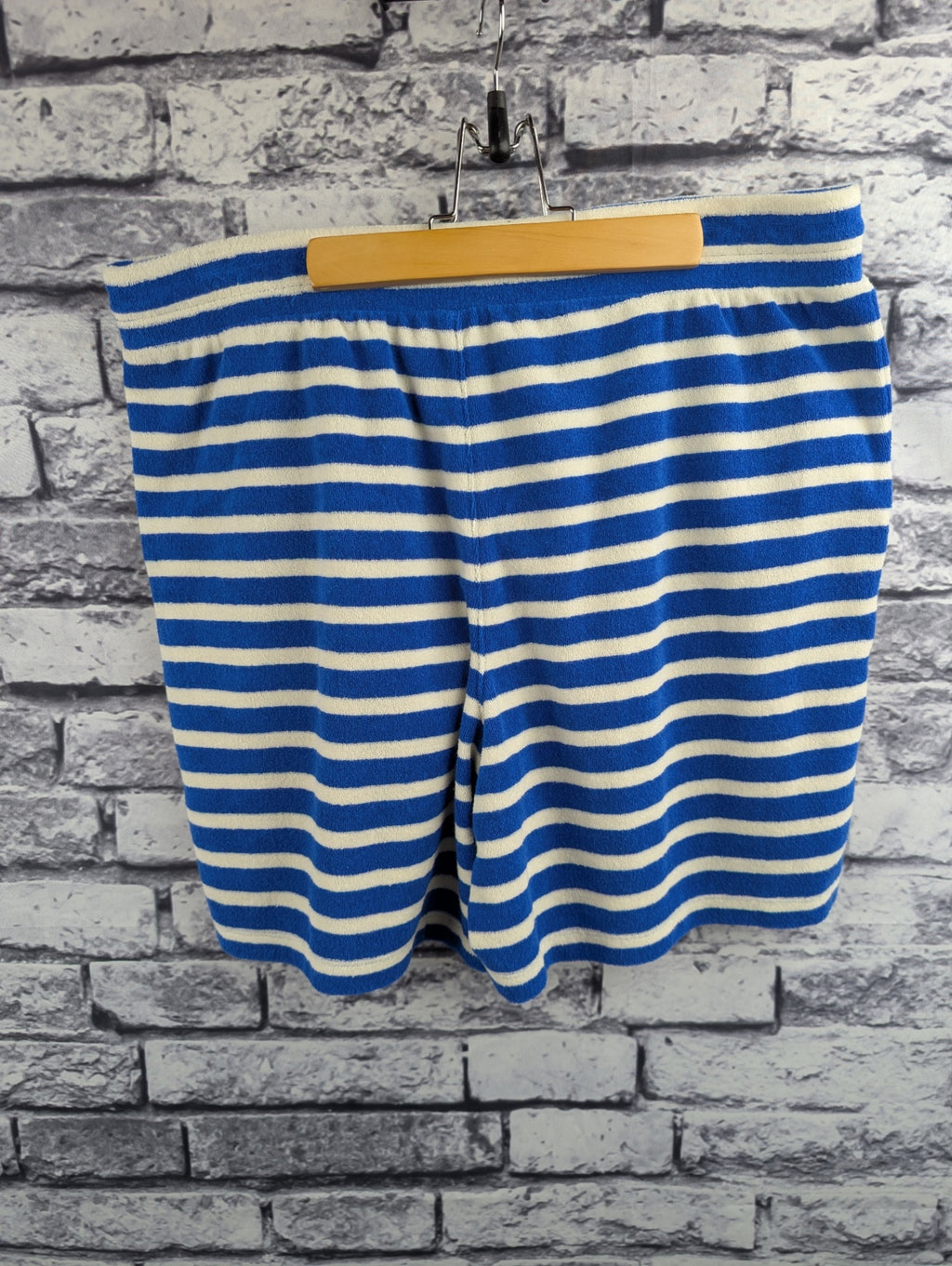 Talbots Blue Striped Terry Cloth Shorts