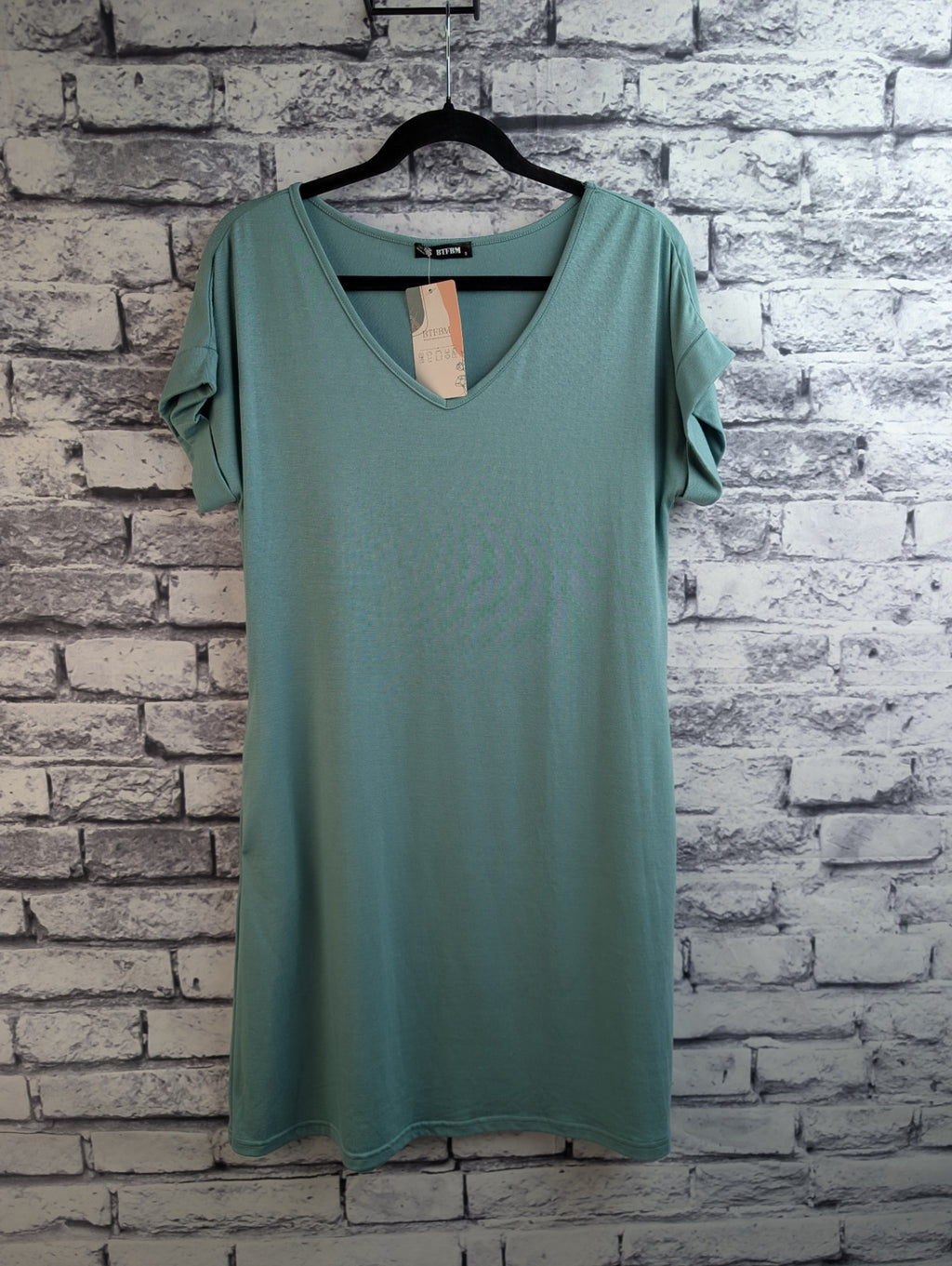 BTFBM Teal T-Shirt Dress