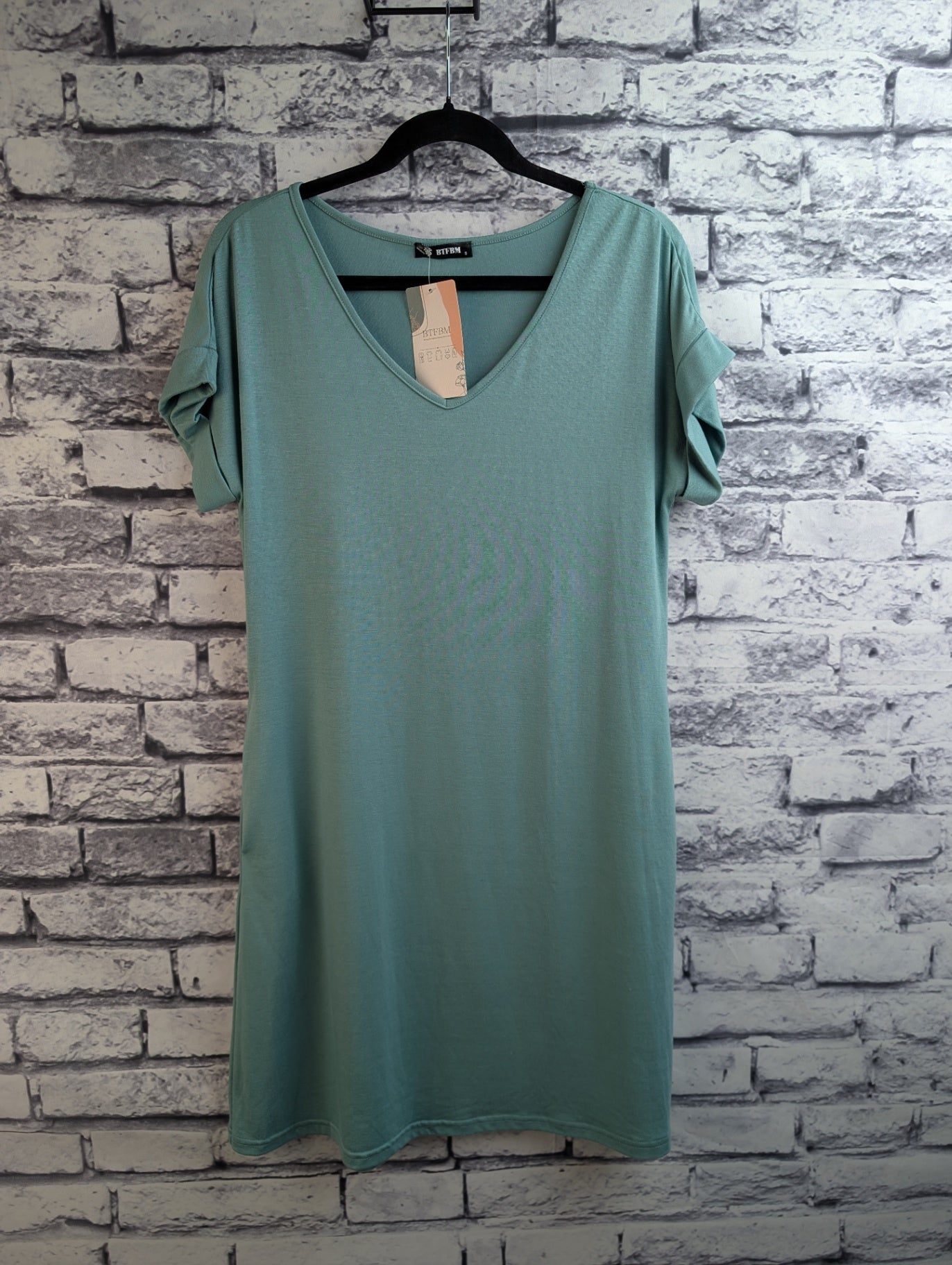 BTFBM Teal T-Shirt Dress
