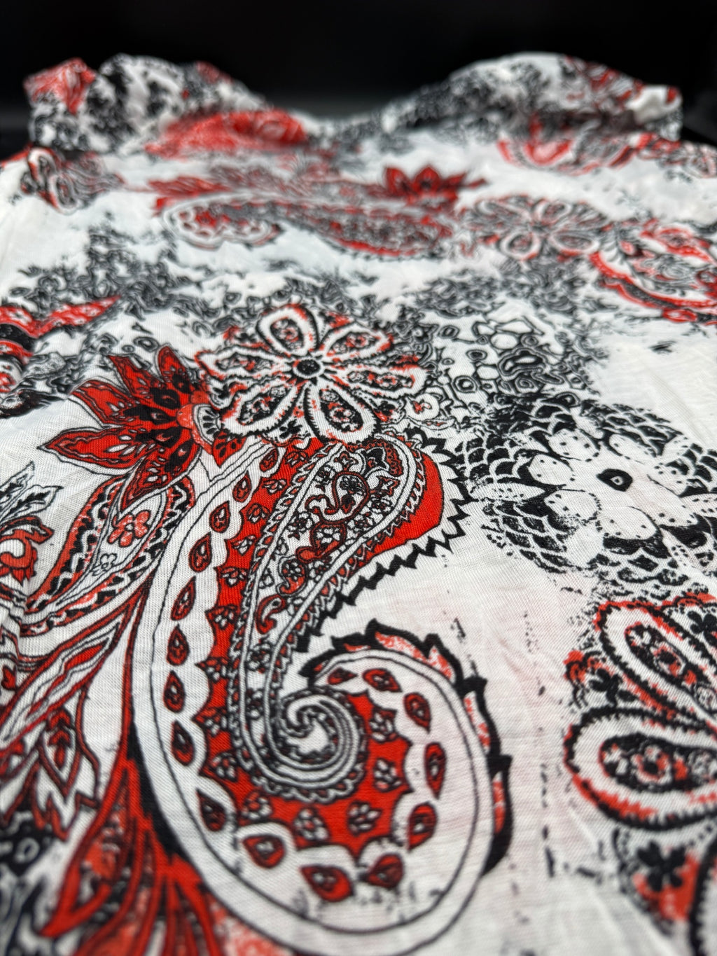AB Studio Layered Paisley Print Shirt
