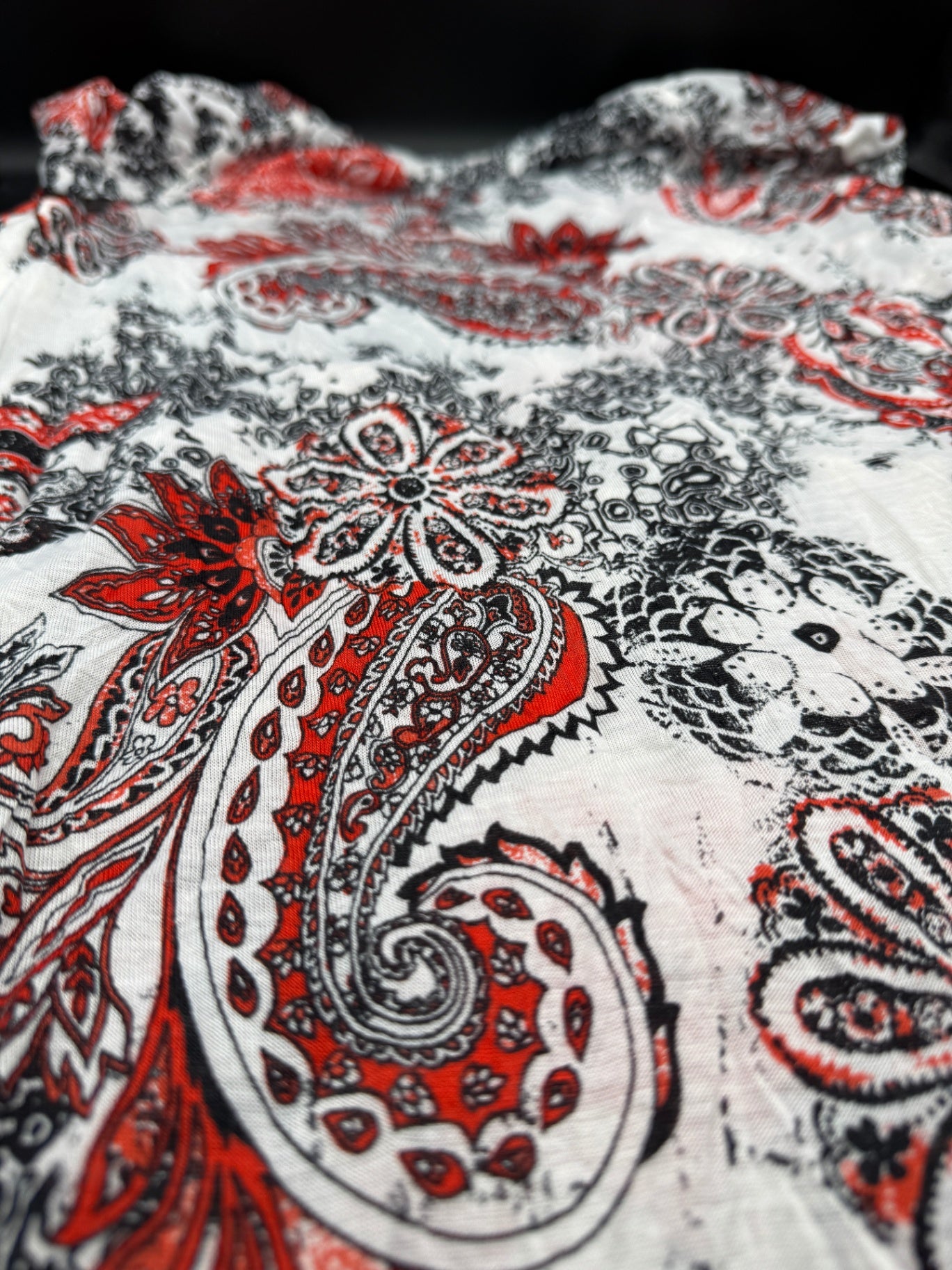 AB Studio Layered Paisley Print Shirt