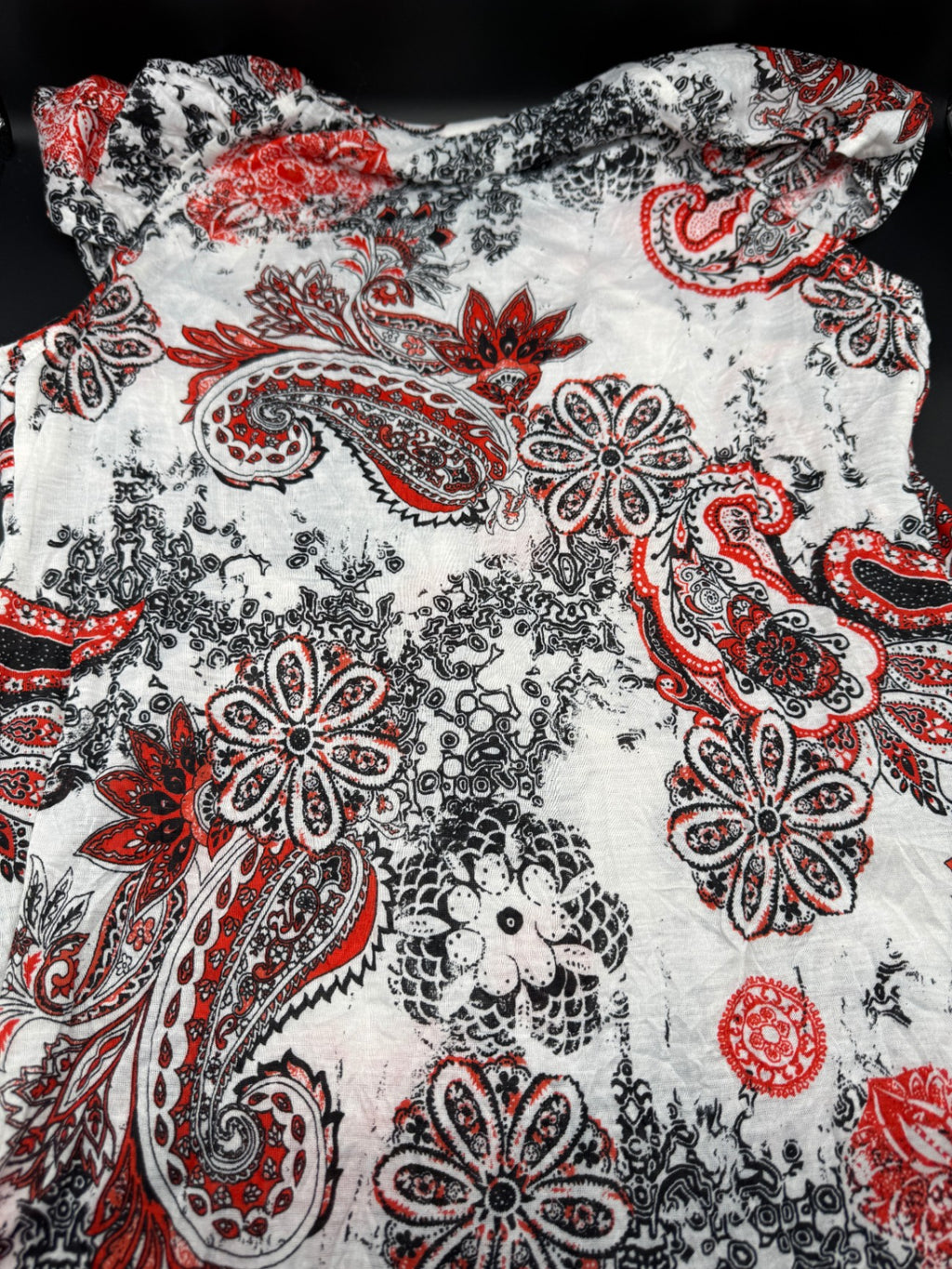 AB Studio Layered Paisley Print Shirt