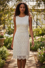 Worthington White Lace Dress