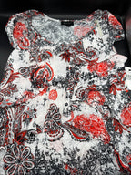 AB Studio Layered Paisley Print Shirt