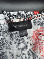 AB Studio Layered Paisley Print Shirt