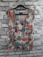 AB Studio Layered Paisley Print Shirt