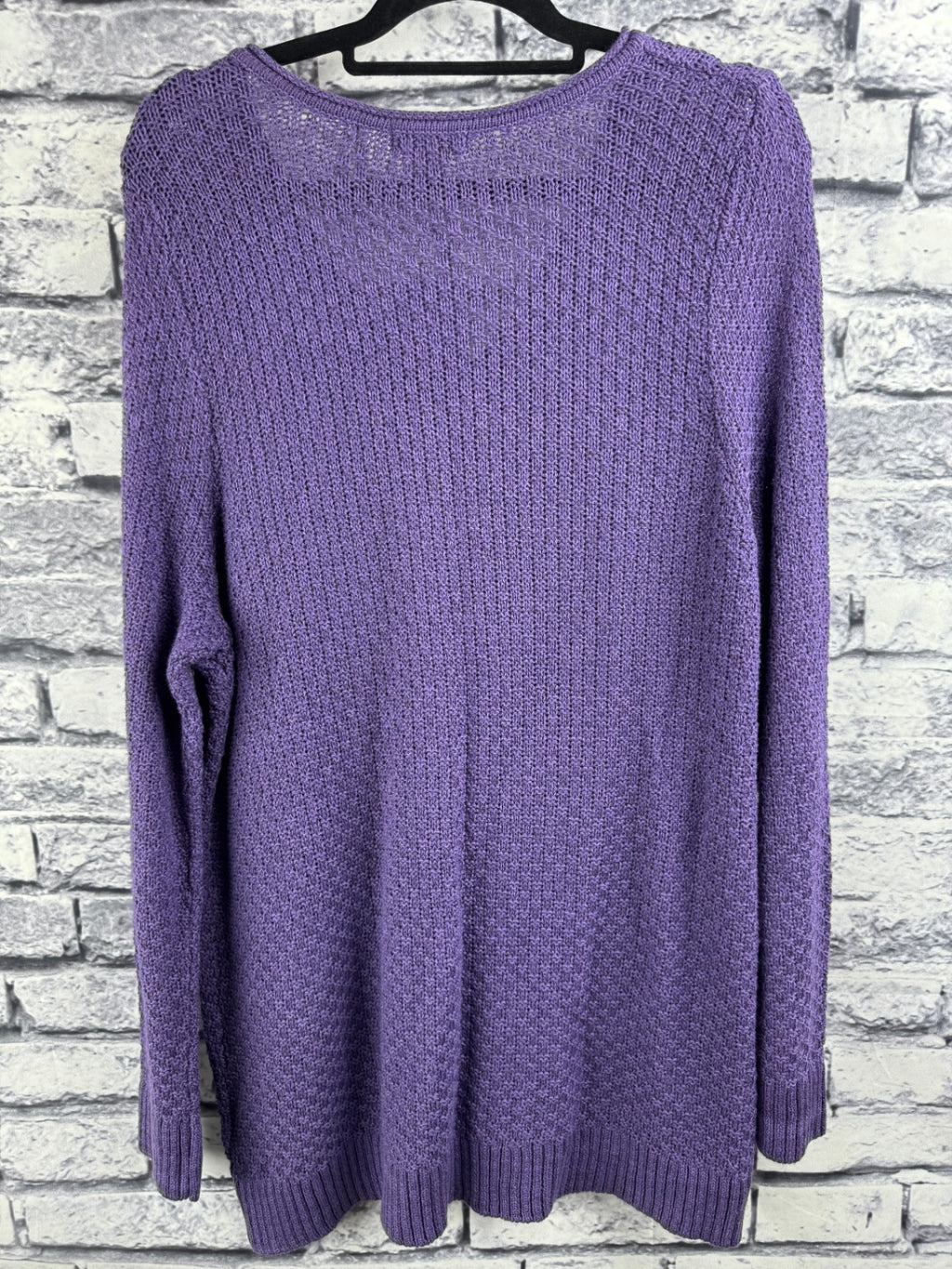 Laura Scott V-Neck Cable Sweater
