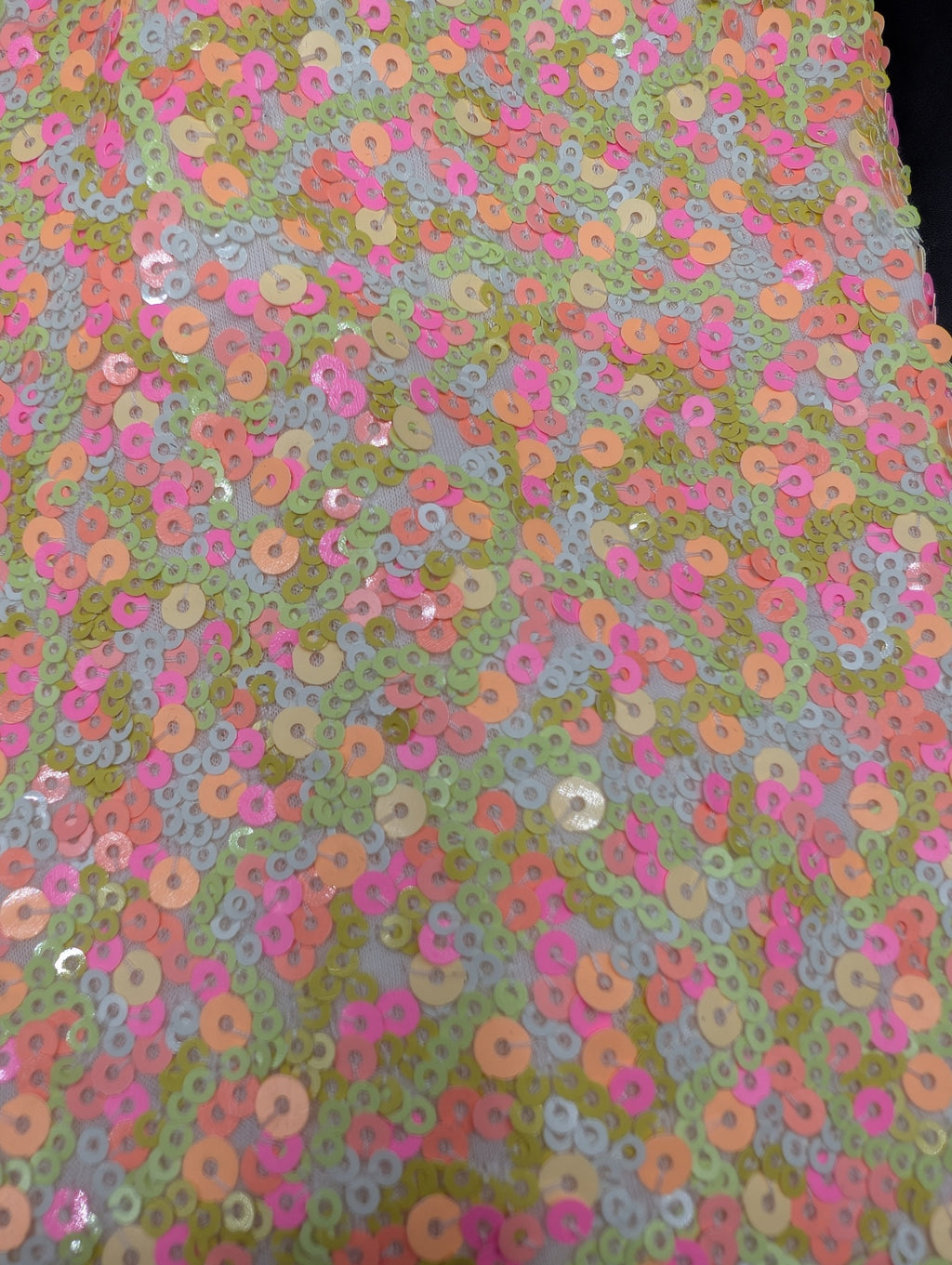 J. Crew Neon Sequin Short Sleeve Top