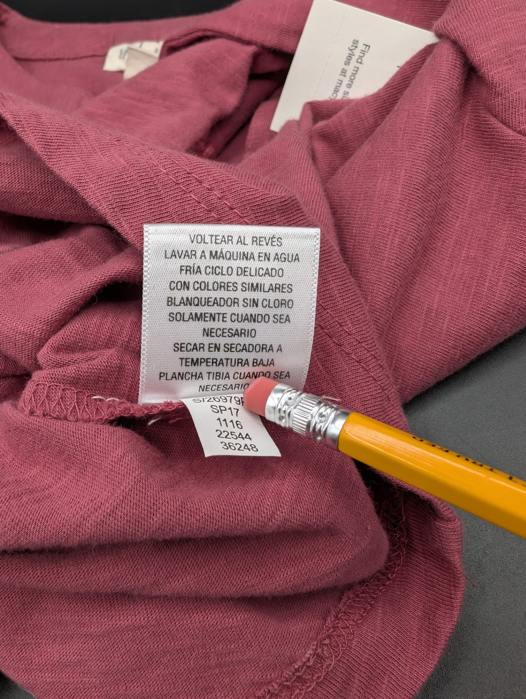 Style & Co. Raspberry Embroidered Shirt