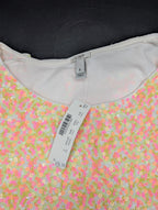 J. Crew Neon Sequin Short Sleeve Top