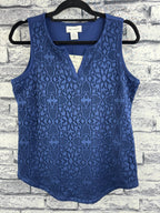 Liz Claiborne Navy Lace Tank Top