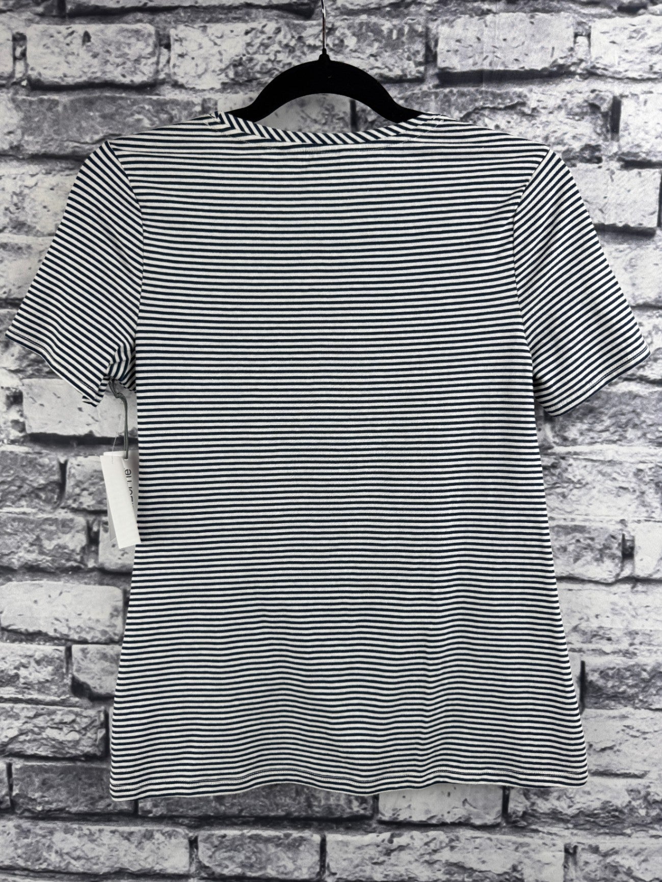 Liz Claiborne Black & White Striped Top