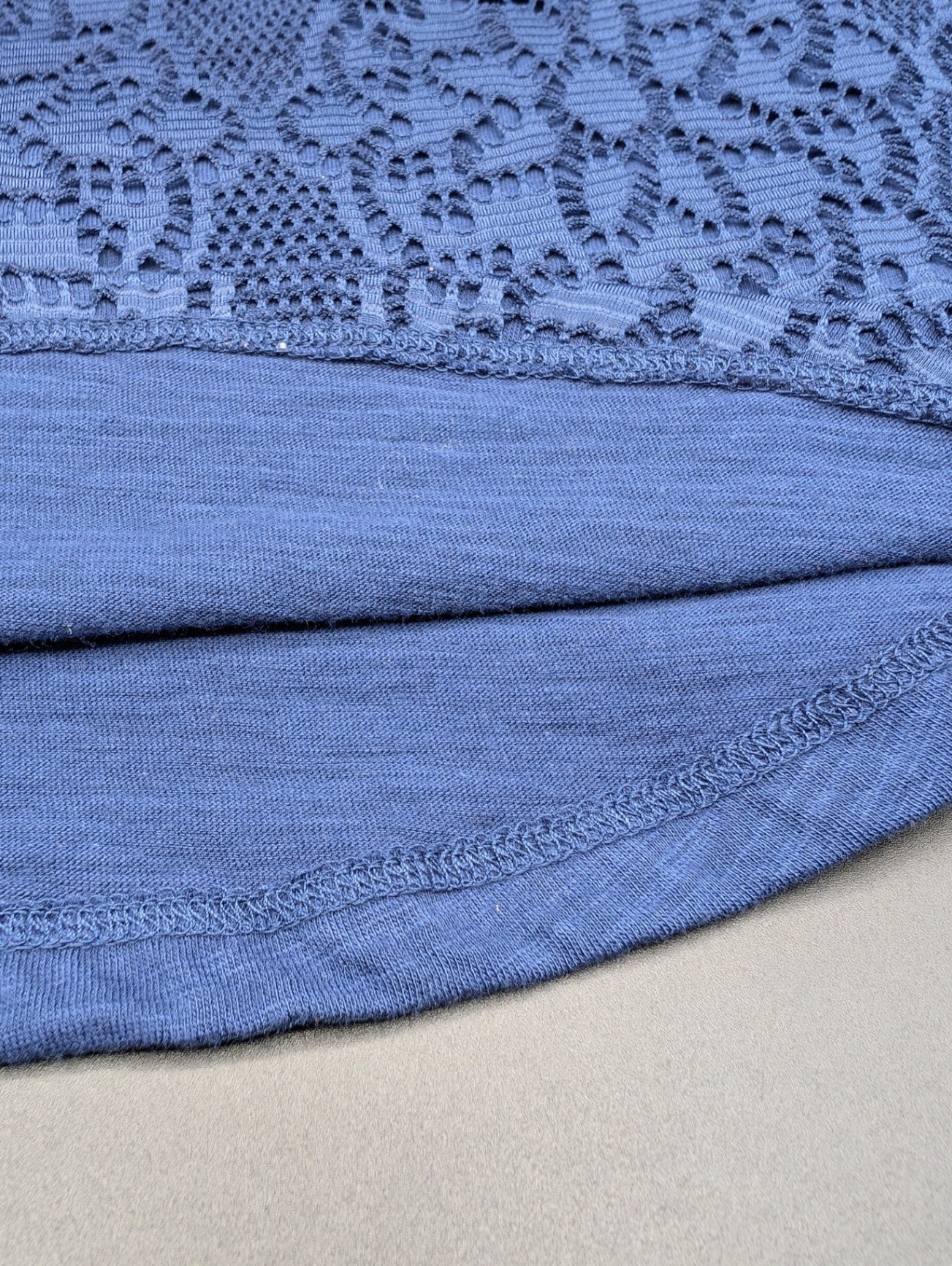Liz Claiborne Navy Lace Tank Top