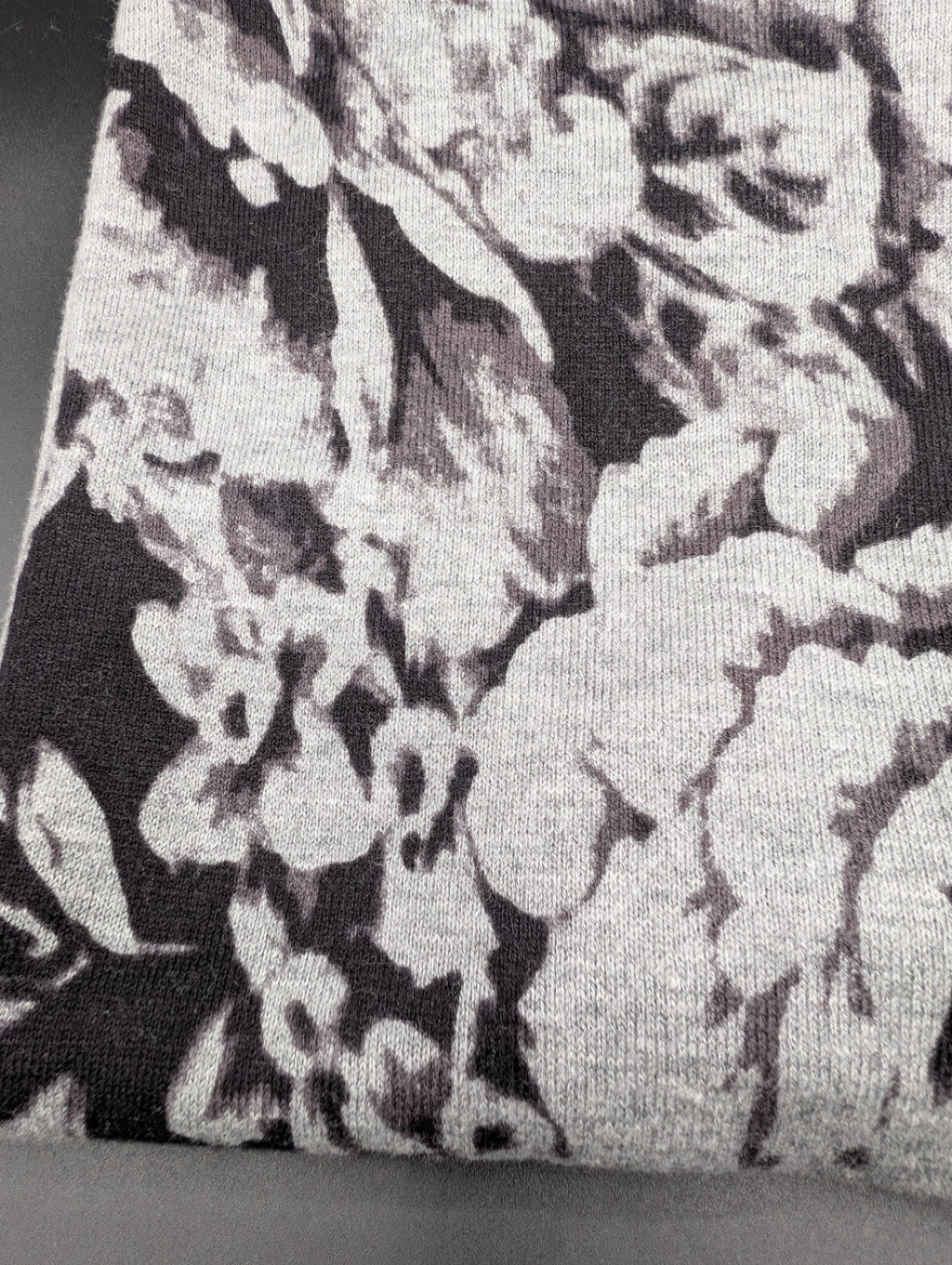 Worthington Gray Floral Sweater