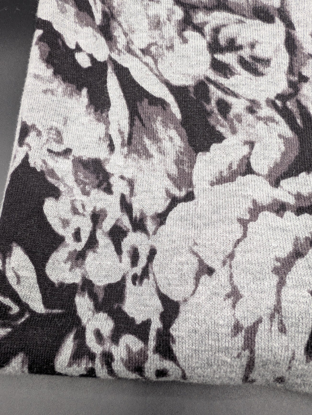 Worthington Gray Floral Sweater