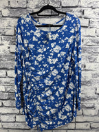 Lane Bryant Blue & White Floral Top