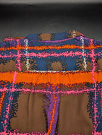 J. Crew Plaid Tie-Neck Blouse