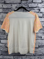 J. Crew Neon Sequin Short Sleeve Top