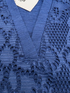 Liz Claiborne Navy Lace Tank Top