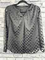Talbots Black Polka Dot Blouse