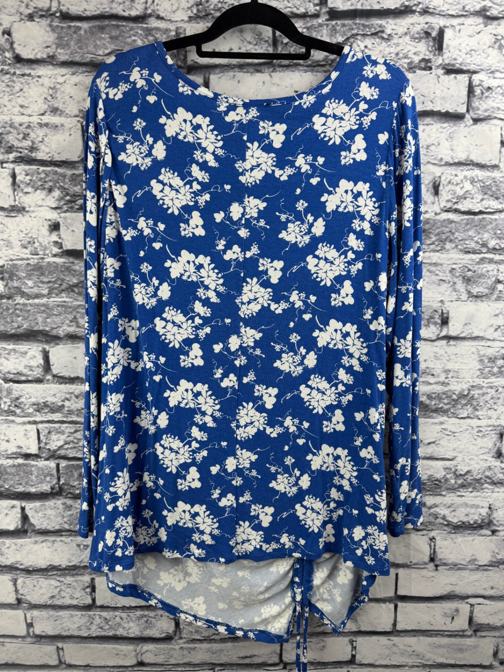 Lane Bryant Blue & White Floral Top