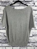 Worthington Gray Floral Sweater