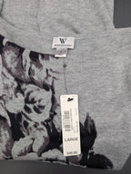 Worthington Gray Floral Sweater
