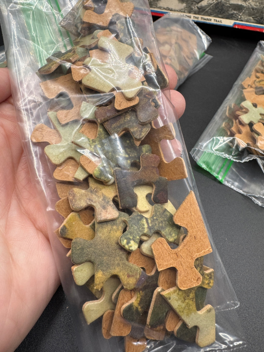 Vintage Solim Puzzle Pieces, Crafting
