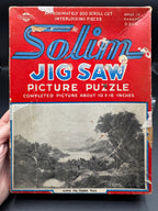 Vintage Solim Puzzle Pieces, Crafting