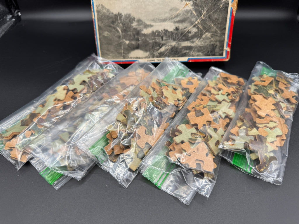Vintage Solim Puzzle Pieces, Crafting